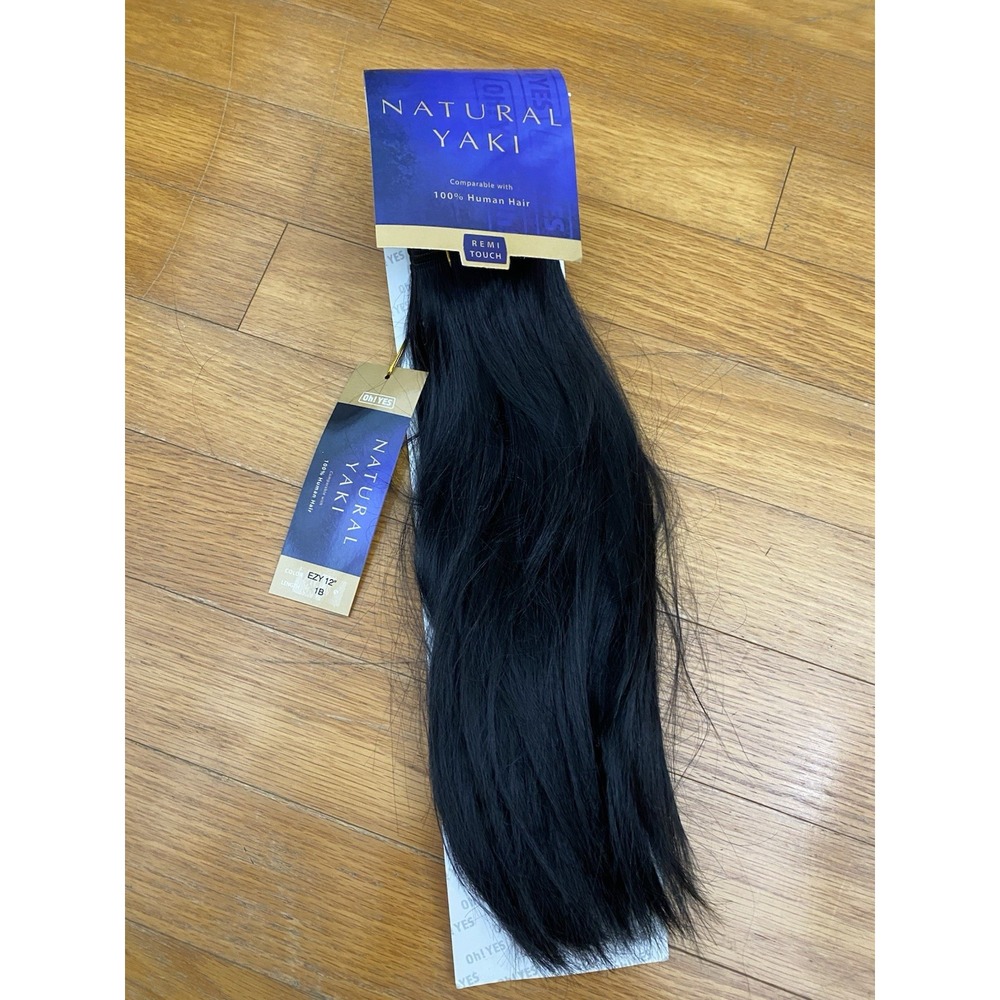 Oh Yes Natural Yaki Human Hair‎ EXY 12 1 B Length Brand New Remi Touch